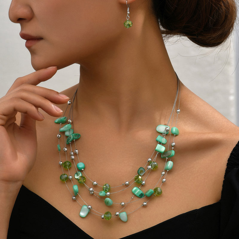 Cascade Layered Gem Set
