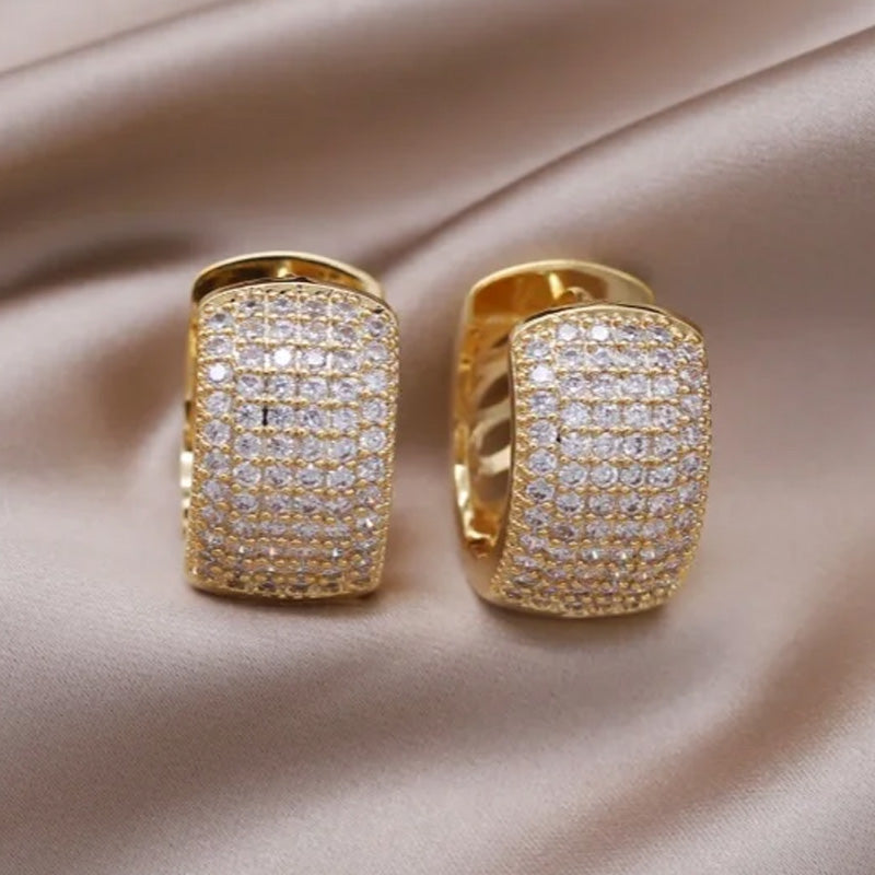 Sienna Pavé Huggie Earrings