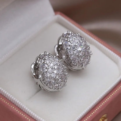 Charlotte Pavé Dome Hoops