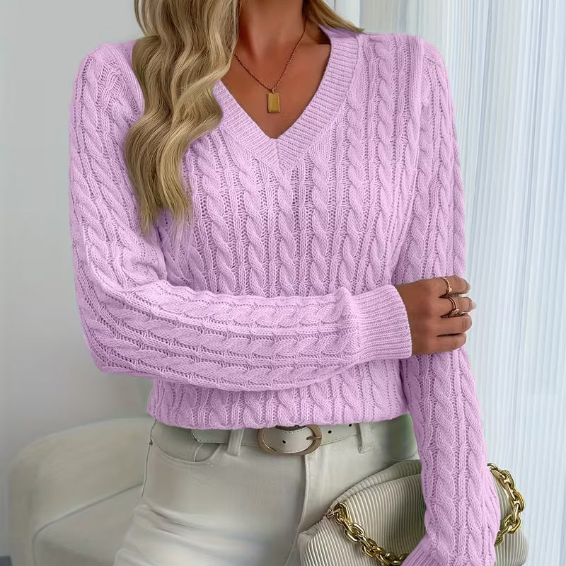 Olivia Knit V-Neck Sweater