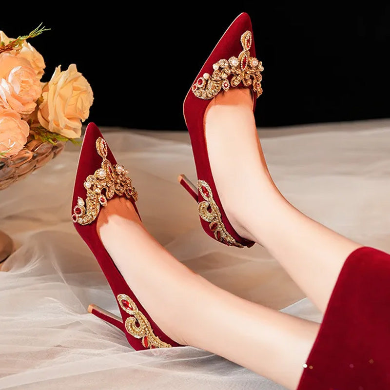 Regalia Velvet Heels