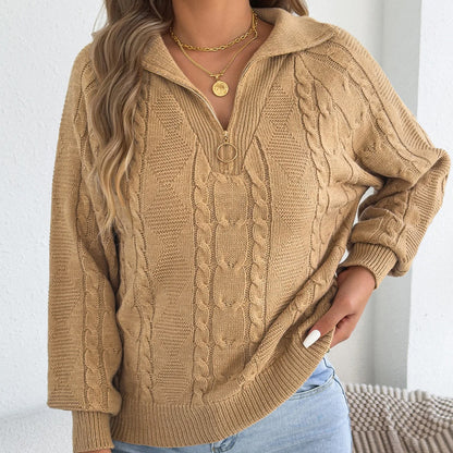 Elsie Knit Half-Zip Pullover