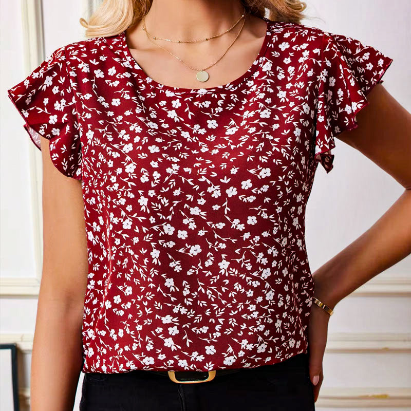 Emma Ruffle Sleeve Blouse