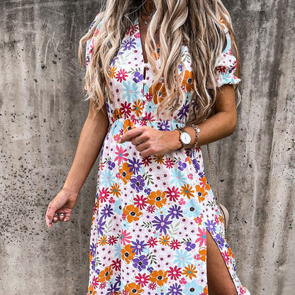 Meadow Bloom Midi Dress