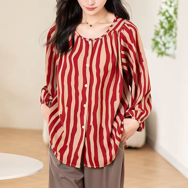Freya Striped Print Blouse