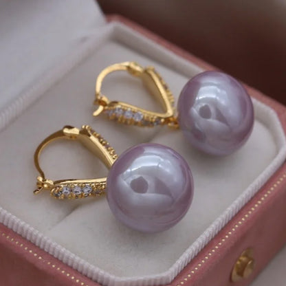 Matilda Pearl Charm Drop Earrings