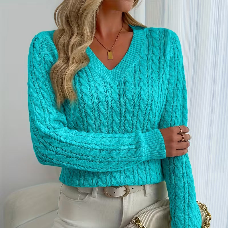 Olivia Knit V-Neck Sweater