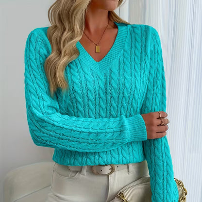 Olivia Knit V-Neck Sweater