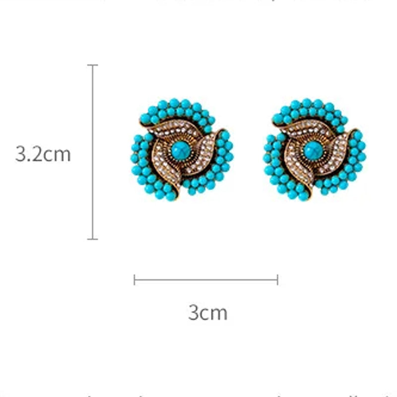 Bianca Turquoise Studs