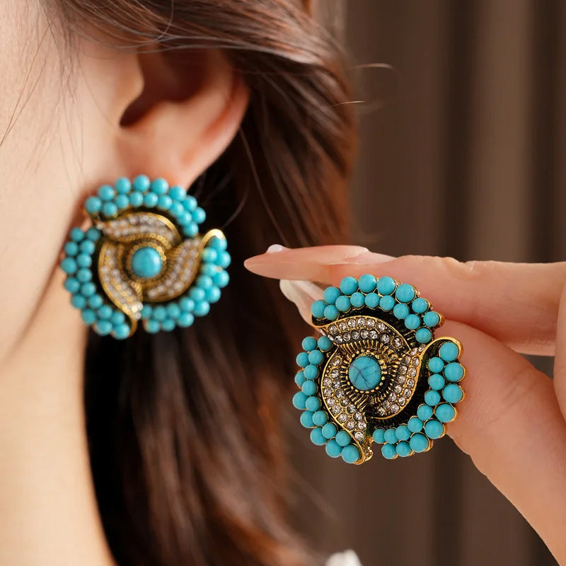 Bianca Turquoise Studs