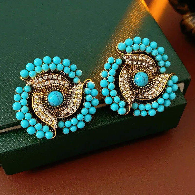 Bianca Turquoise Studs
