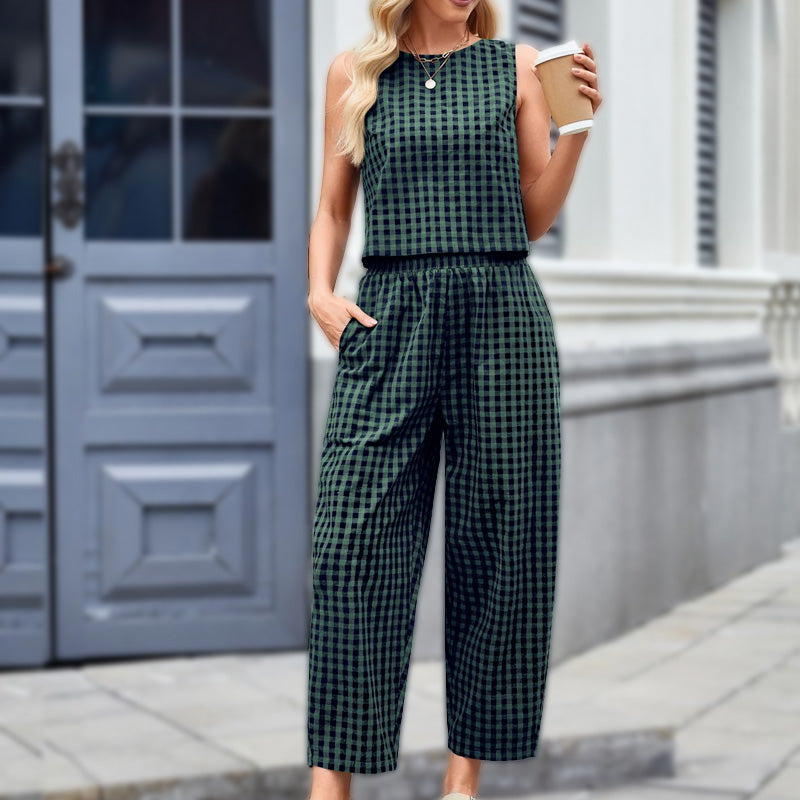 Harper Checked Lounge Set