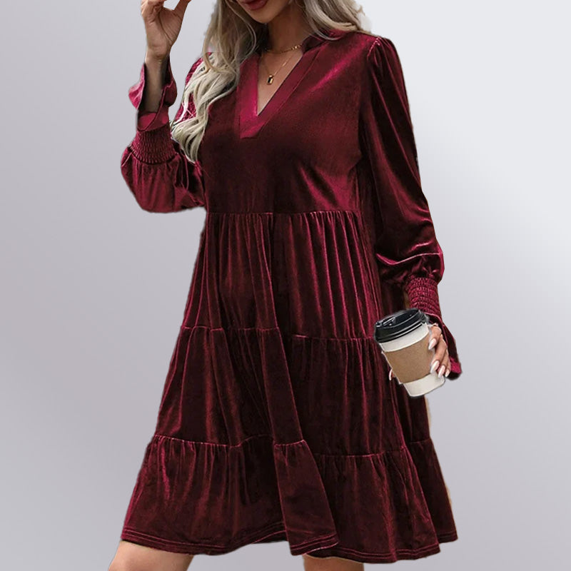 Hannah Velvet Dress