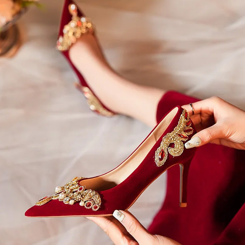 Regalia Velvet Heels