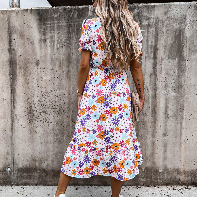Meadow Bloom Midi Dress