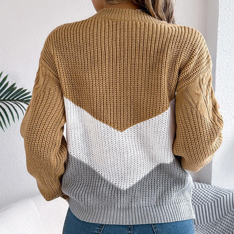 Chloe | Chevron Knit Jumper