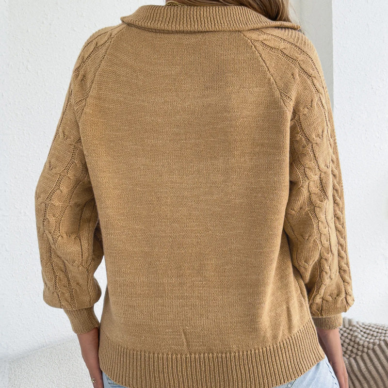 Elsie Knit Half-Zip Pullover