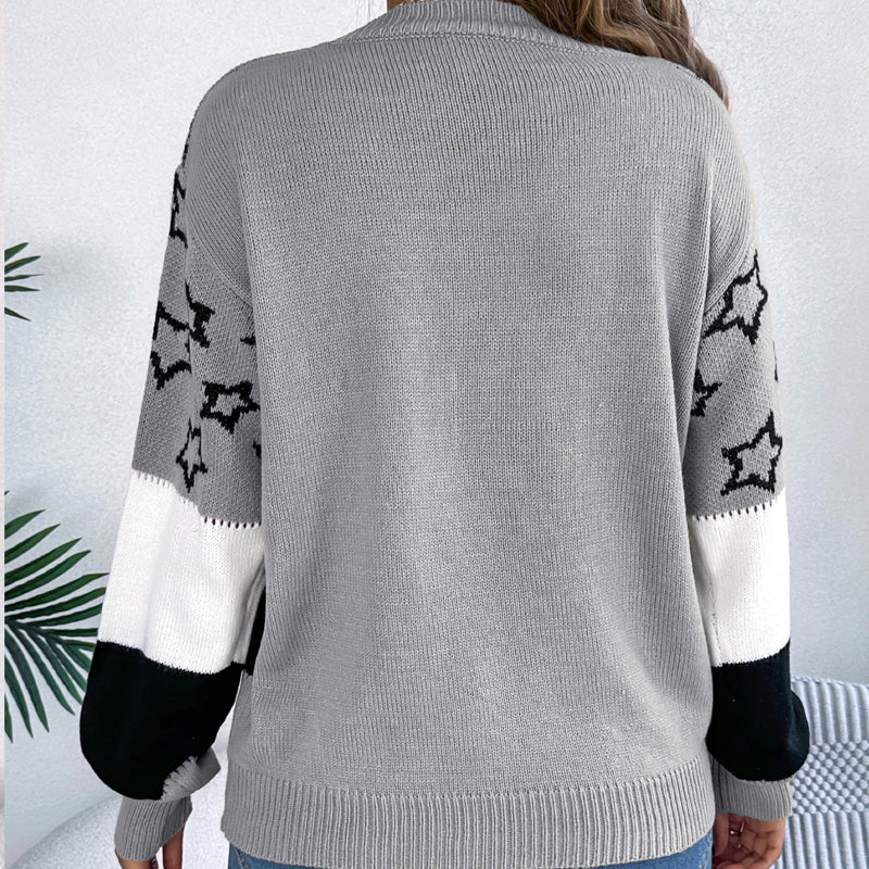 Harper Star Pattern Knit Jumper
