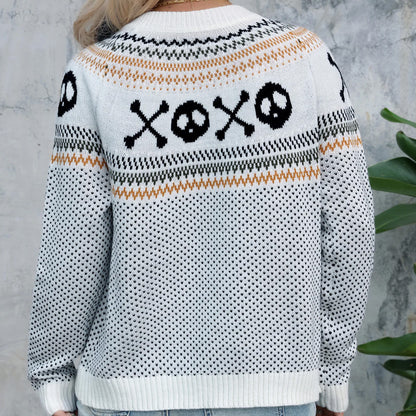 Skull Knit Cardigan