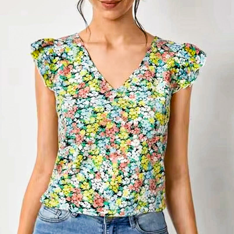 Evelyn Ruffle Blouse