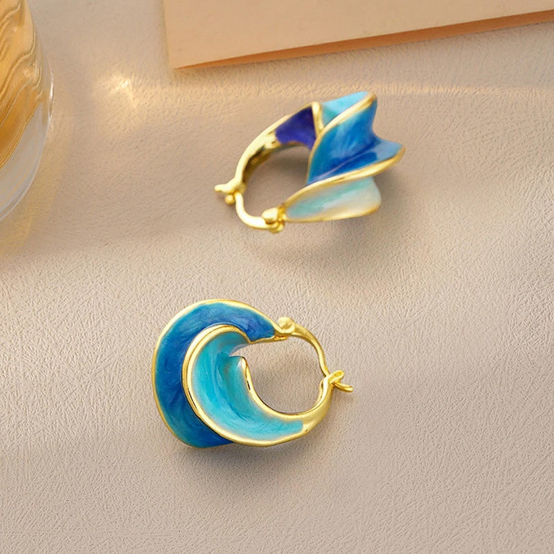 Tahlia Ocean Bloom Hoops