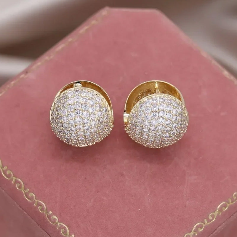Scarlett Crystal Dome Earrings