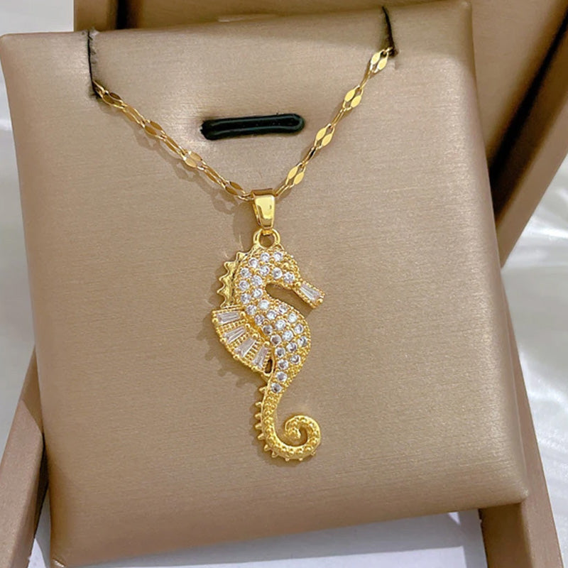 Chloe Ocean Gold Necklace