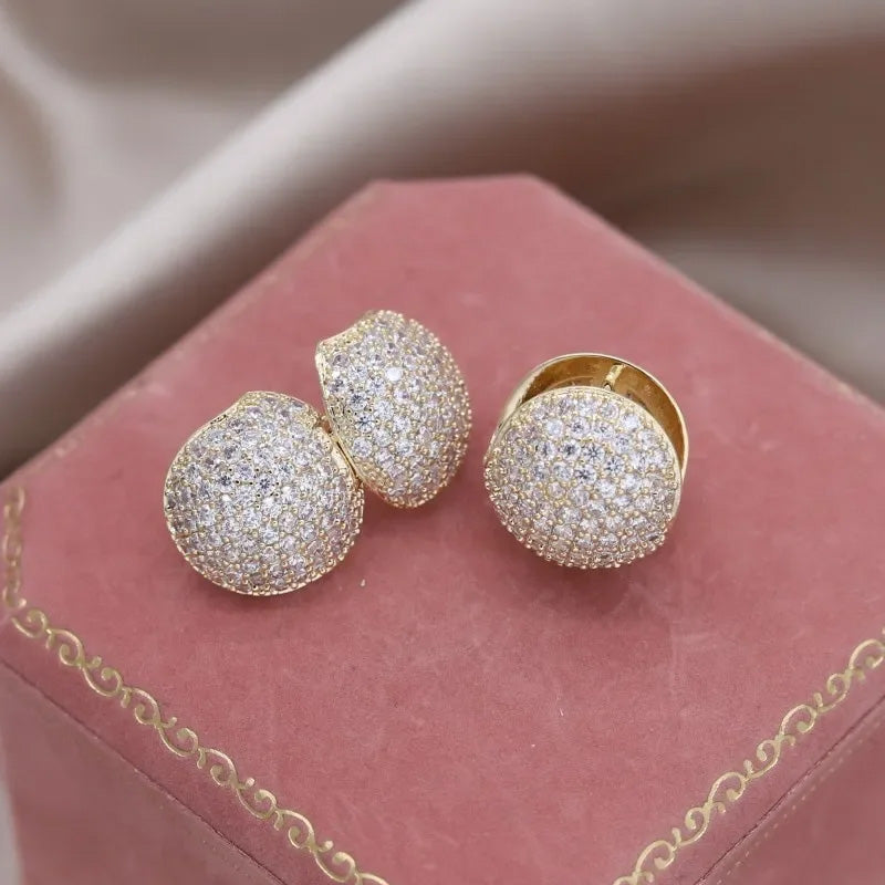 Scarlett Crystal Dome Earrings