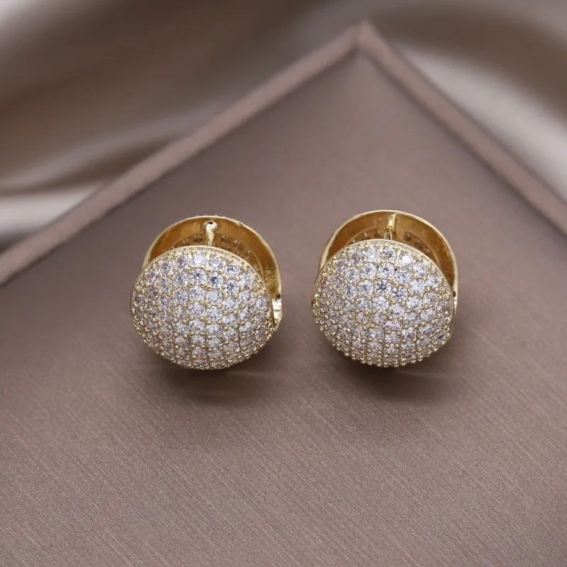 Scarlett Crystal Dome Earrings
