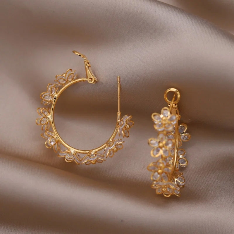 Georgia Blossom Hoop Earrings