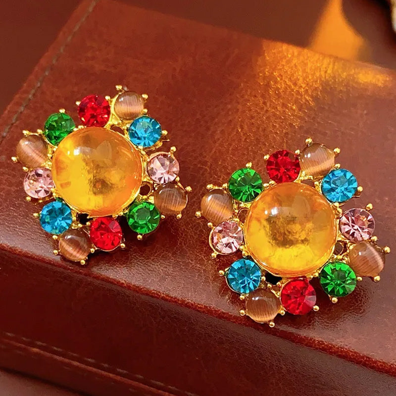 Adele Sunset Crown Studs