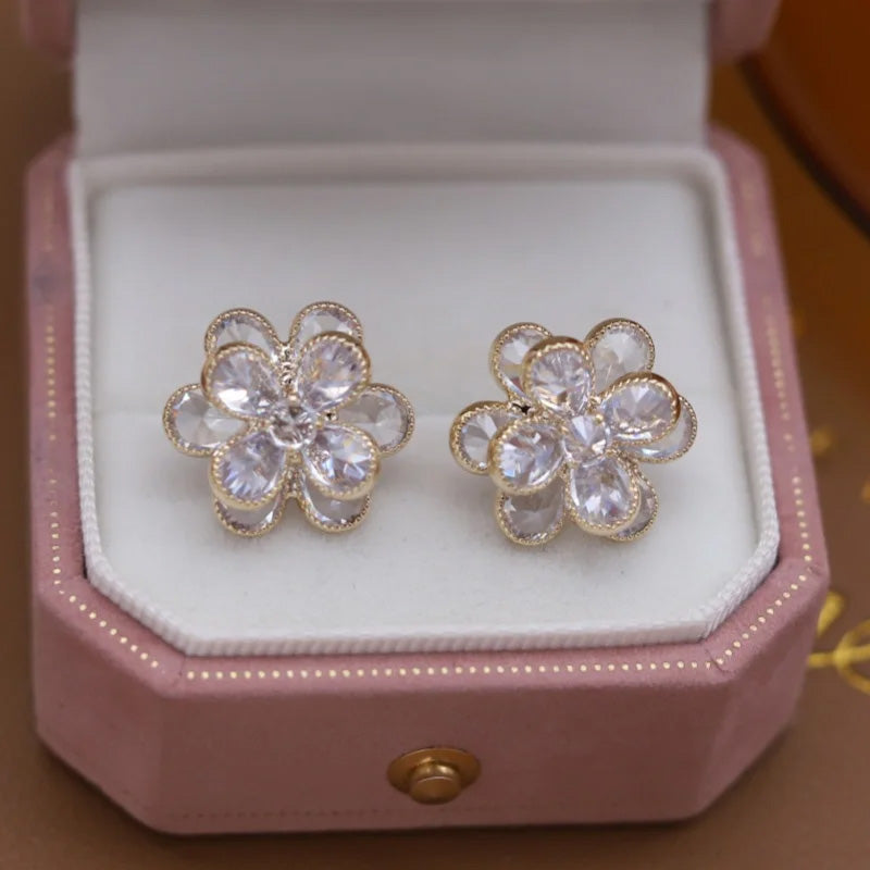 Olivia Crystal Bloom Studs