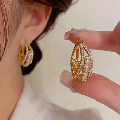 Lily Prescott Crystal Hoops