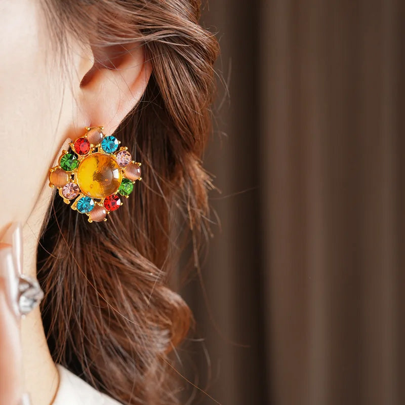 Adele Sunset Crown Studs