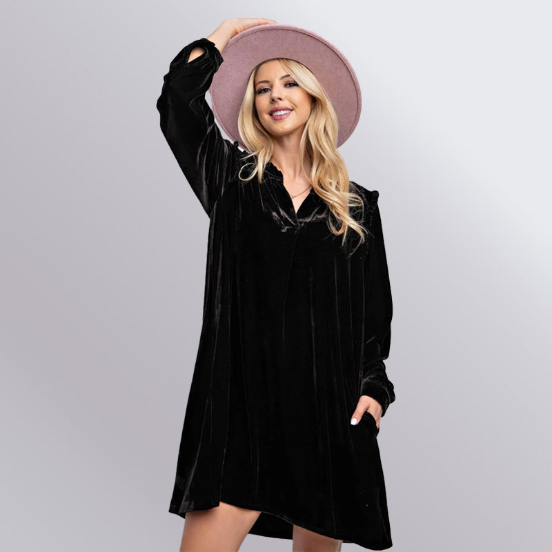 Olivia Velvet Dress