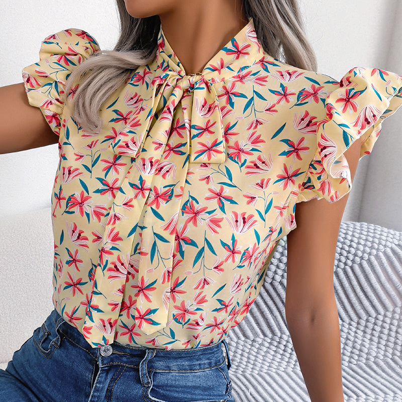 Breezy Tie-Neck Shirt