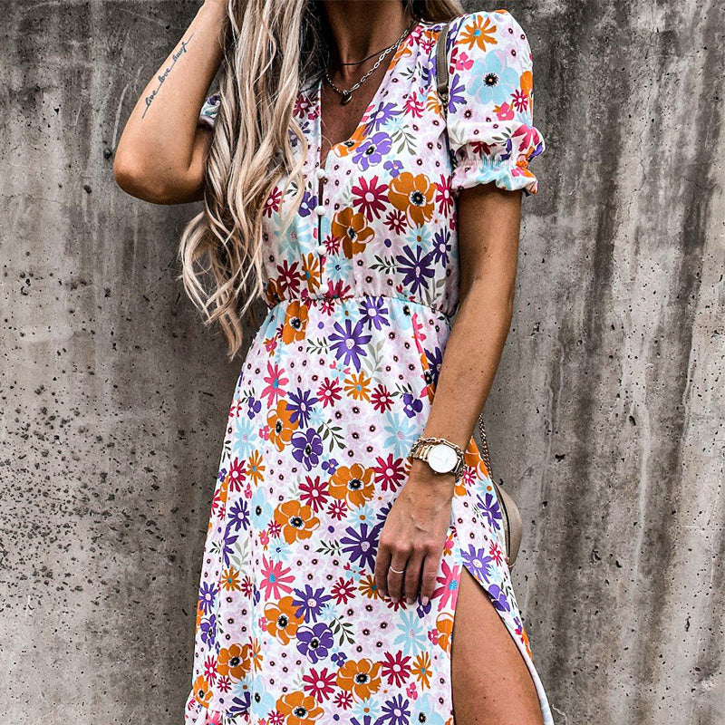 Meadow Bloom Midi Dress