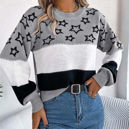 Harper Star Pattern Knit Jumper