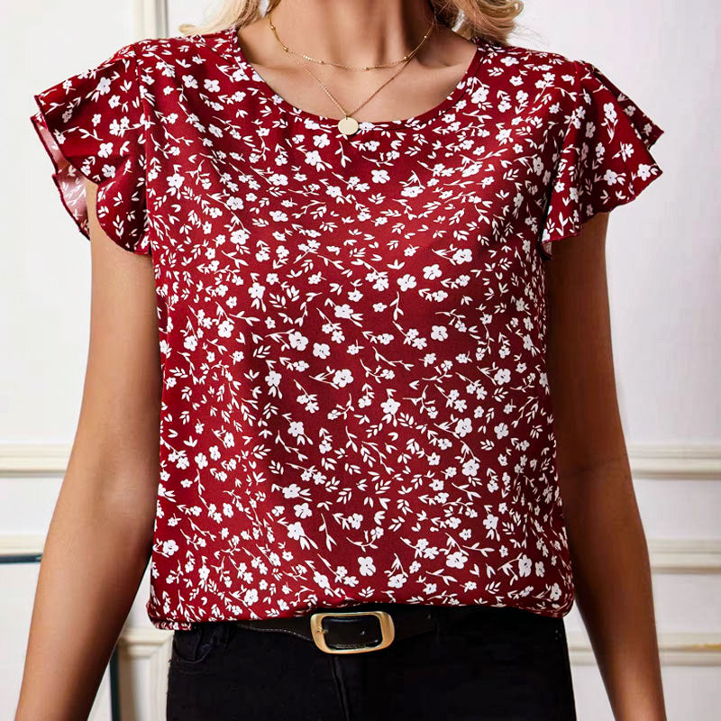 Emma Ruffle Sleeve Blouse