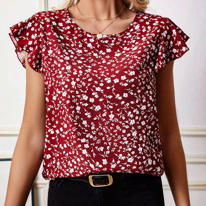 Emma Ruffle Sleeve Blouse