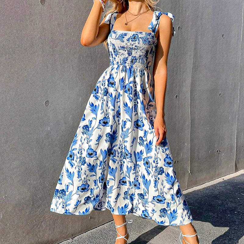 Sunbloom Tie-Strap Maxi Dress