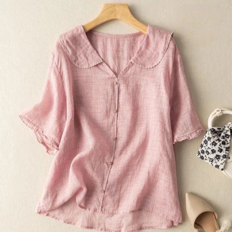 Amelia Linen Blouse