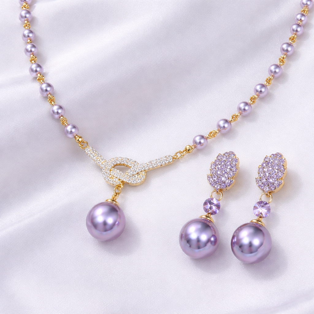 Chloe Violet Drop Set