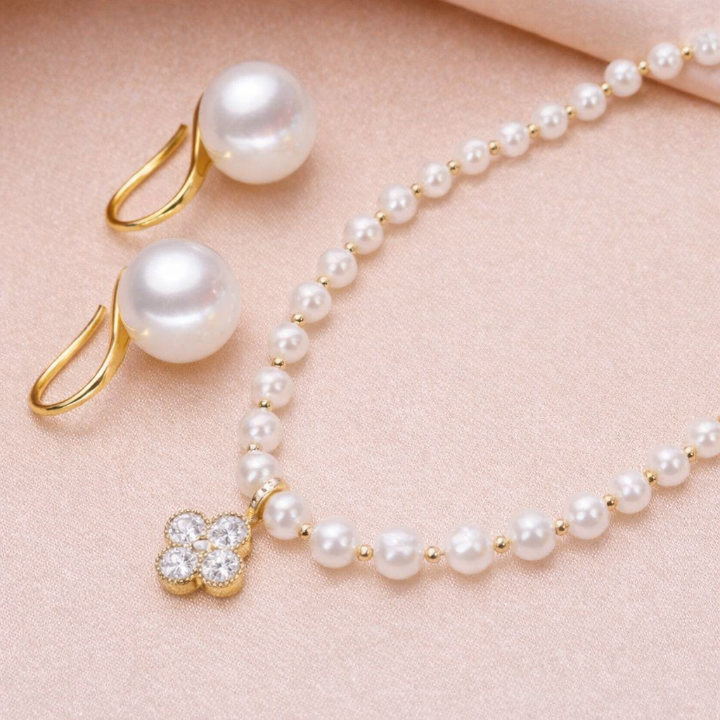Lily Gold Pearl Set