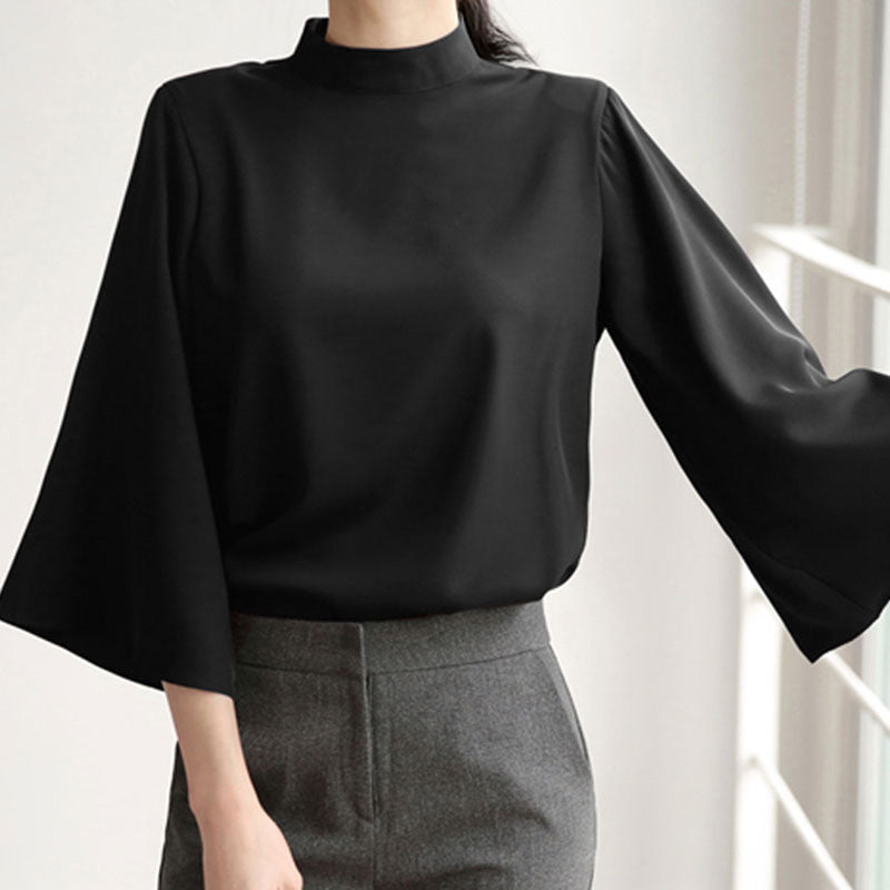 Sofia High-Collar Shirt