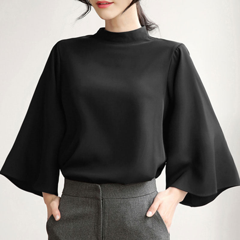 Sofia High-Collar Shirt