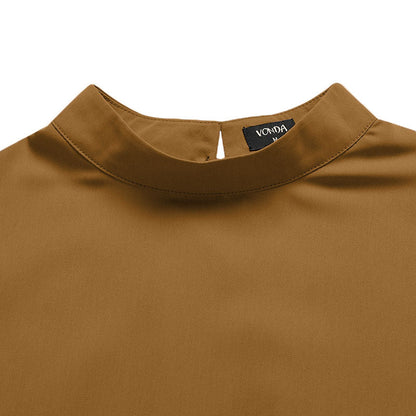 Sofia High-Collar Shirt