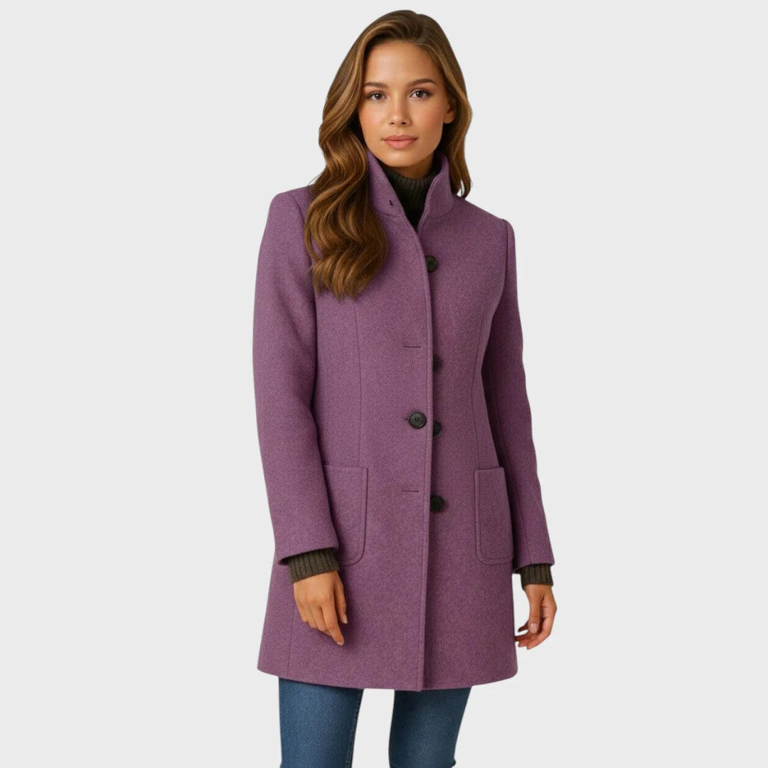 Evelyn Mid-Length Button Coat