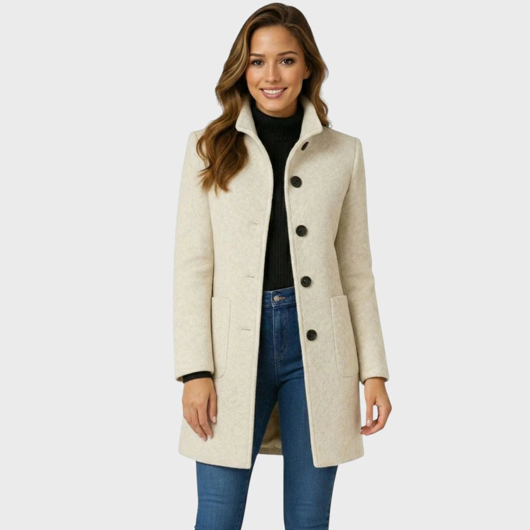 Evelyn Mid-Length Button Coat