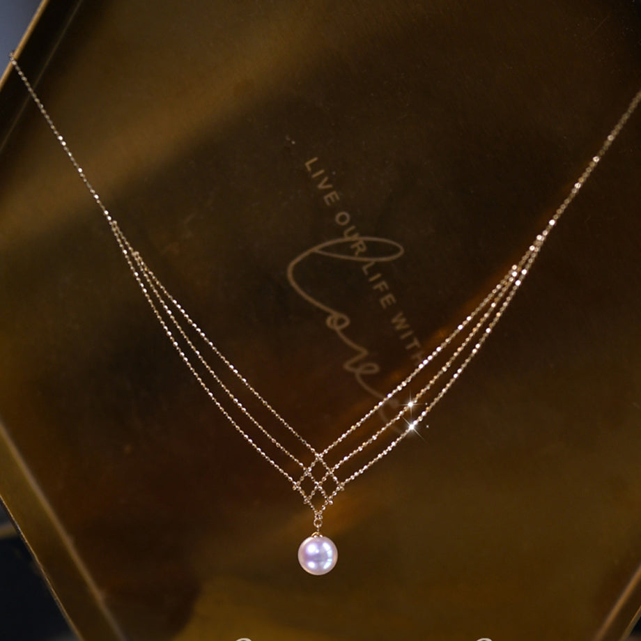 Anna Gold Pearl Set
